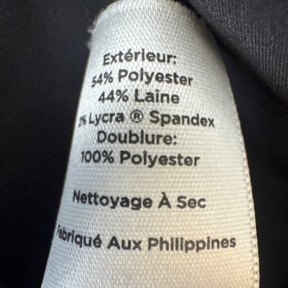 Talbots Grey Size 4 Plaid Two-Button Blazer Wool Blend - Picture 13 of 14